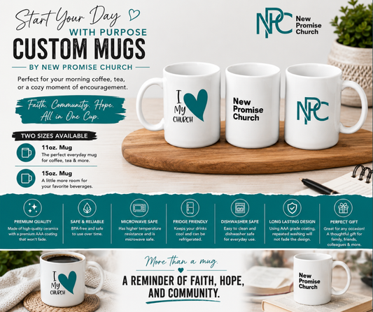 New Promise Church Custom Ceramic Mugs