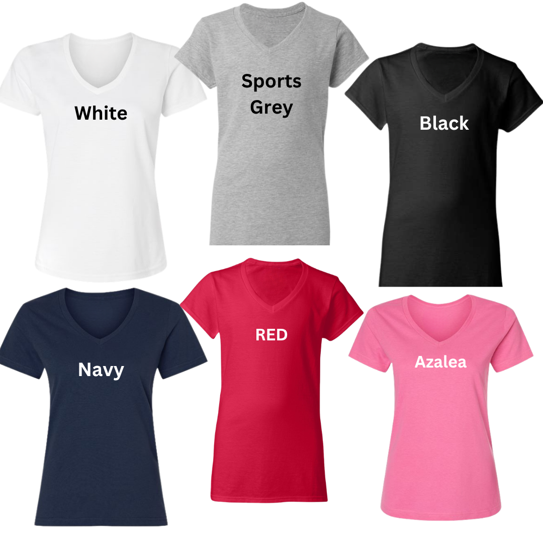 Custom  Women’s  Softstyle  V-Neck T-Shirt