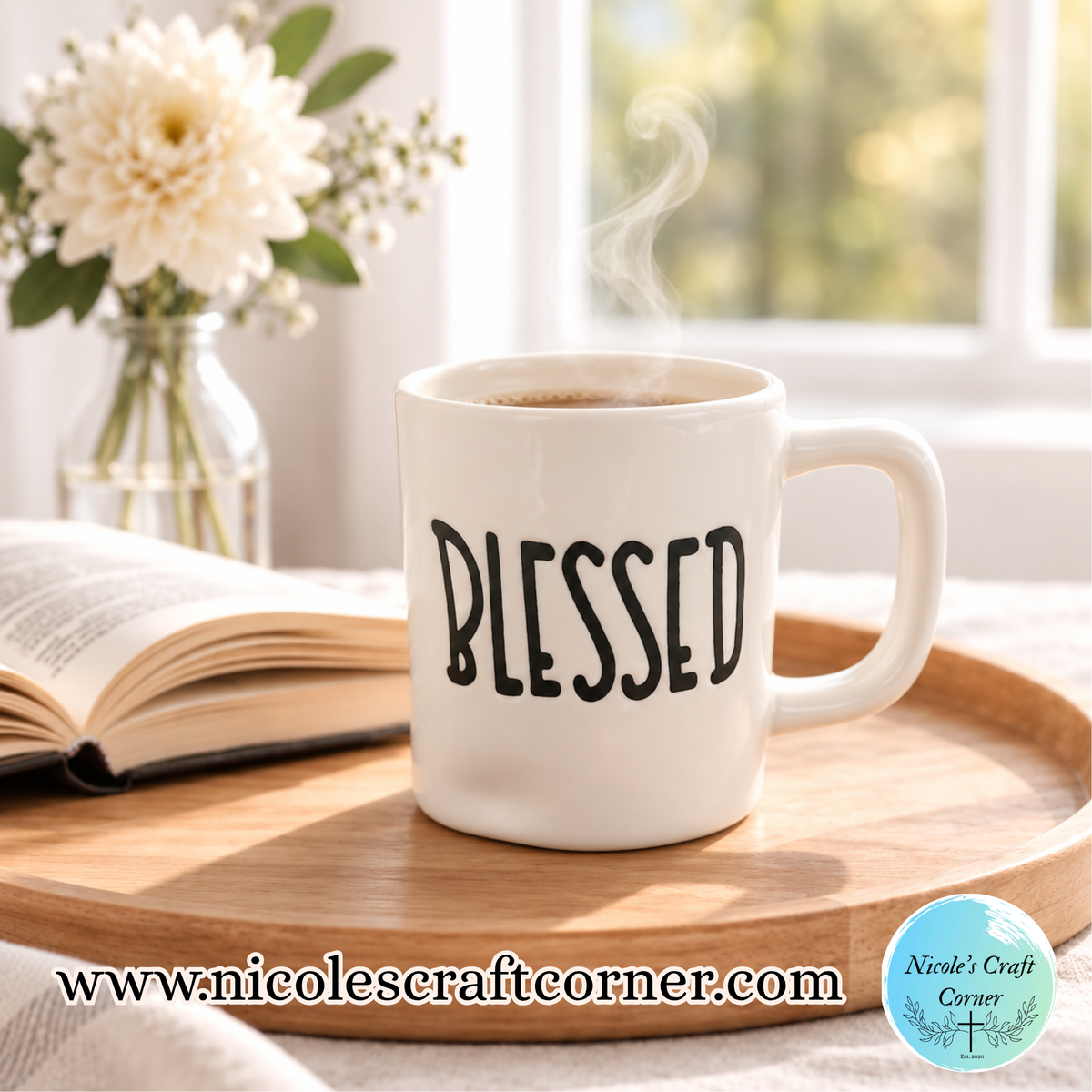 Blessed Ceramic Coffee Mug – 12 oz