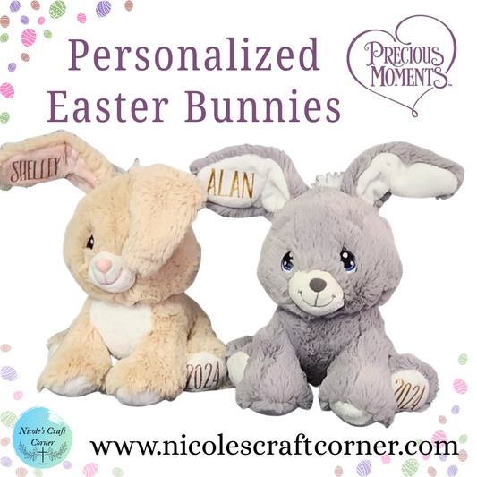 Personalized Precious Moments Easter Bunnies