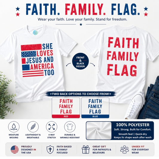"She Loves Jesus and America Too" T-Shirt