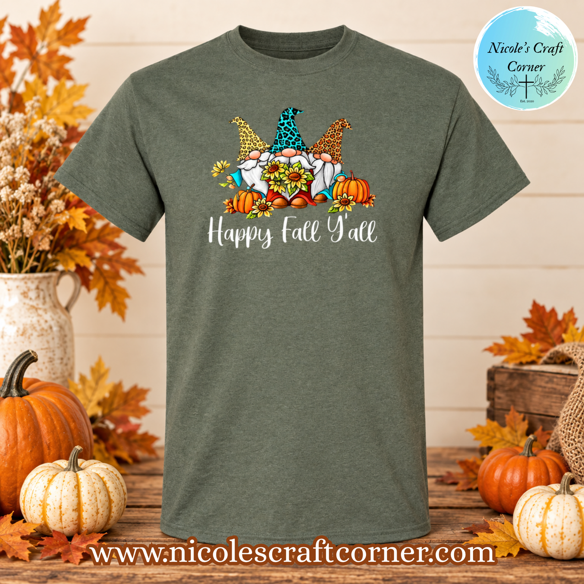Happy Fall Y’all Gnome T-Shirt