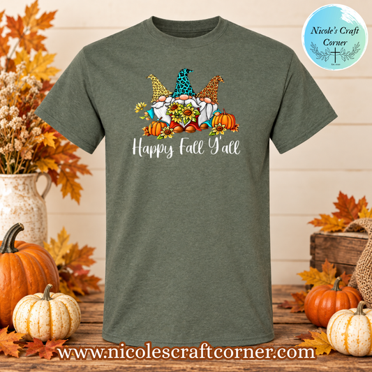 Happy Fall Y’all Gnome T-Shirt