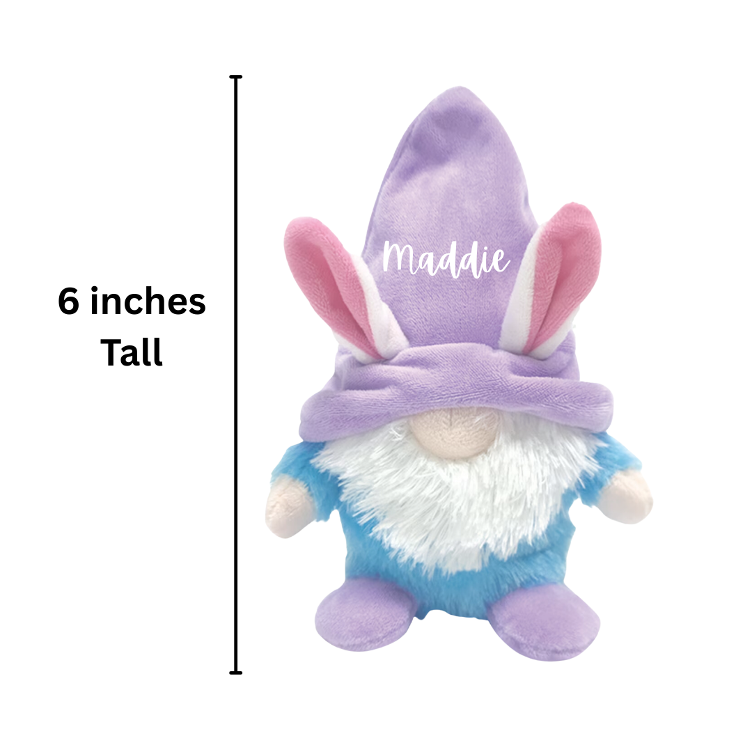 Personalized Stuffed Easter Gnomies