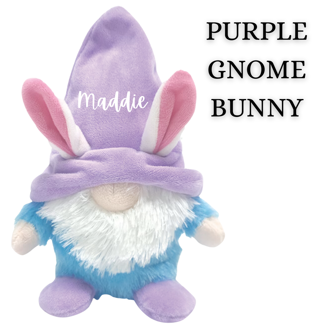 Personalized Stuffed Easter Gnomies