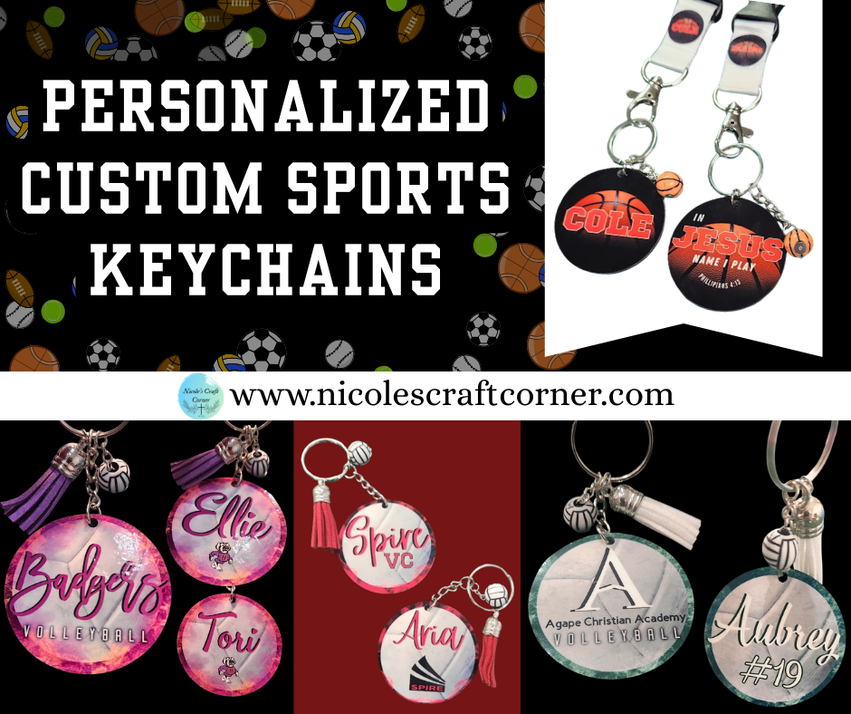 Custom Sports Personalized Keychains
