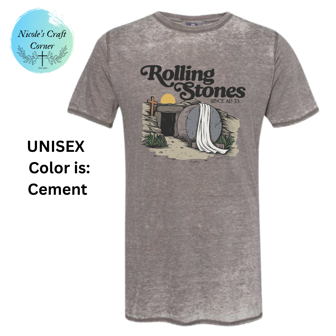 Rolling Stones Easter Jersey Acid Washed T-Shirt