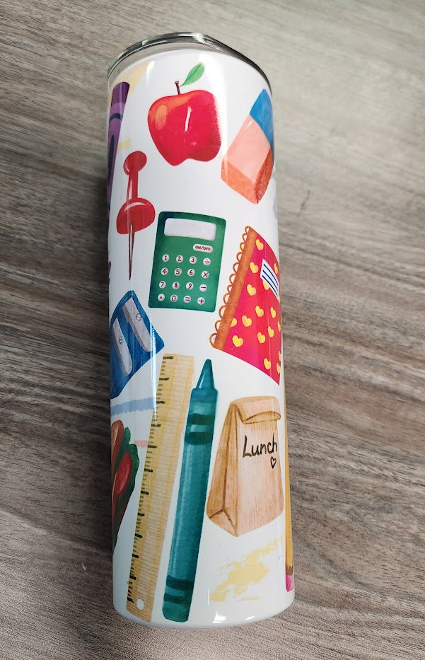 Personalized Teacher Tumbler, 20oz skinny Tumbler