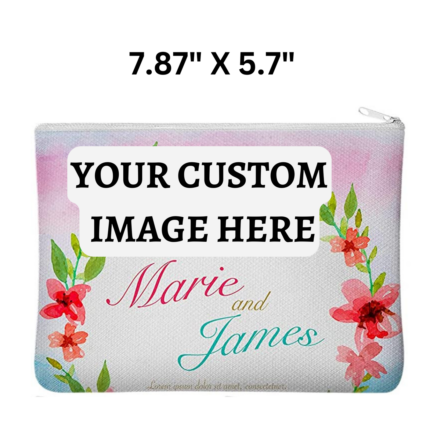 Custom Canvas Makeup Bags