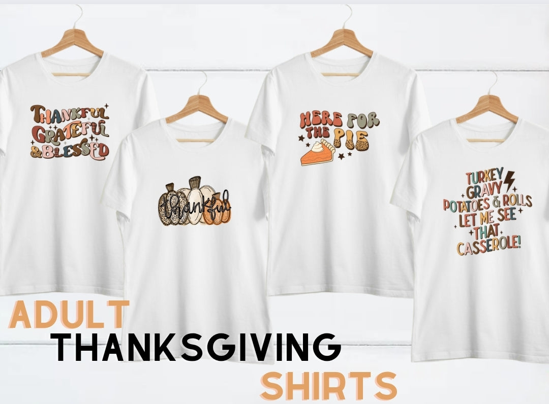 Funday on Sunday Unisex Tshirt Thanksgiving Family Matching Tshirts  Gathering Turkey Gobble Gobble Fall Autumn 