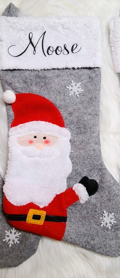 Personalized Snowman, Reindeer, Santa Christmas stockings